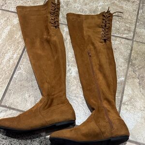 Nature Breeze Tan Lace Up Boots
